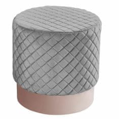 DKD Home Decor Naslon za noge DKD Home Decor Grey Polyester MDF Wood (41 x 41 x 41 cm)