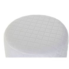 DKD Home Decor Naslon za noge DKD Home Decor Beli poliester MDF les (41 x 41 x 41 cm)