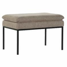DKD Home Decor Naslon za noge DKD Home Decor Brown Black Polyester Iron (60 x 40 x 42 cm)