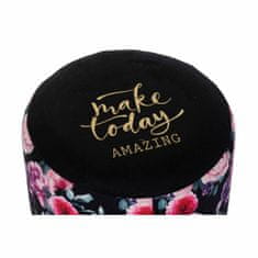 DKD Home Decor Naslon za noge DKD Home Decor Črna roza Poliester MDF (30 x 30 x 38 cm)