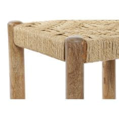 DKD Home Decor Naslon za noge DKD Home Decor Naravna vrv 40 x 40 x 40 cm Mango les