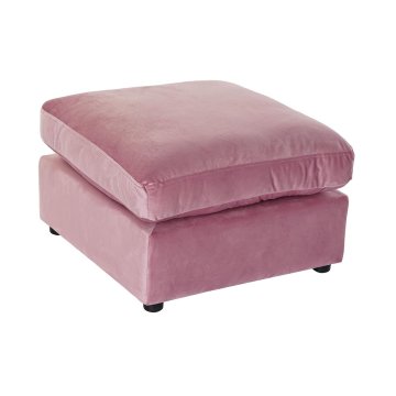 DKD Home Decor Naslon za noge DKD Home Decor Roza poliester Moderno (55 x 55 x 30 cm)