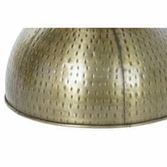 DKD Home Decor Priložnostno pohištvo DKD Home Decor Golden Metal Leather Dark brown (40 x 40 x 48 cm)