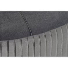DKD Home Decor Podnožje DKD Home Decor 80 x 80 x 38 cm Scandi Grey Wood Velvet Dark grey