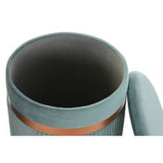 DKD Home Decor Naslon za noge DKD Home Decor Poliester MDF Zelena (39 x 39 x 49 cm)