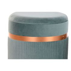 DKD Home Decor Naslon za noge DKD Home Decor Poliester MDF Zelena (39 x 39 x 49 cm)