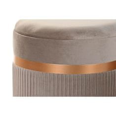 DKD Home Decor Naslon za noge DKD Home Decor Svetlo siva MDF Wood Velvet 39 x 39 x 49 cm