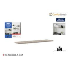 Confortime Police Confortime Mural Natural Floating MDF Wood (23,5 x 80 x 1,5 cm)
