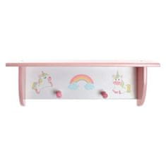 DKD Home Decor Police DKD Home Decor Unicorn Pink White MDF Wood (50 x 13 x 16,5 cm)