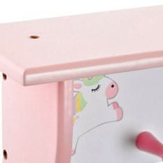 DKD Home Decor Police DKD Home Decor Unicorn Pink White MDF Wood (50 x 13 x 16,5 cm)
