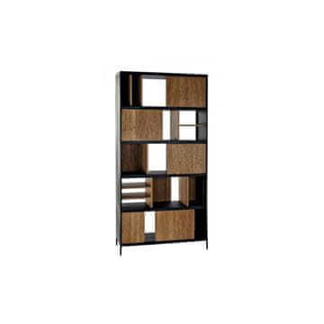 DKD Home Decor Police DKD Home Decor Črna naravna železna Fresno 98 x 36 x 200 cm