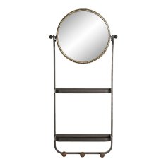 DKD Home Decor Police DKD Home Decor Crystal Black Golden Metal 2 police (44,5 x 15 x 96,5 cm)