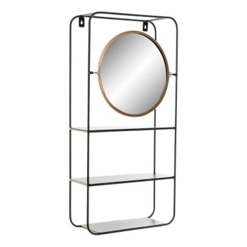 DKD Home Decor Kopalniške police DKD Home Decor Crystal Black Metal (32 x 12 x 65 cm)