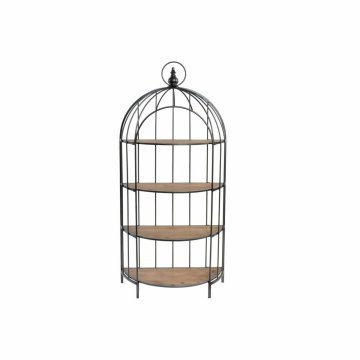 DKD Home Decor Police DKD Home Decor Black Metal Fir 90 x 40 x 187 cm