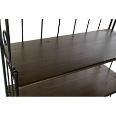 DKD Home Decor Police DKD Home Decor Fir Black Brown Ironwork 5 polic (112 x 44 x 184 cm)