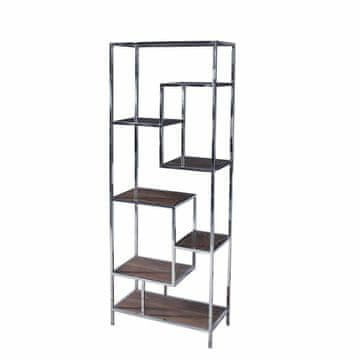 DKD Home Decor Police DKD Home Decor Silver Steel MDF Wood (80 x 40 x 200 cm)