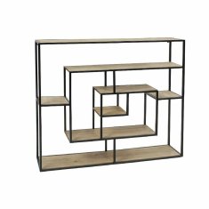 DKD Home Decor Police DKD Home Decor 82 x 17 x 83 cm Naravna črna kovina MDF les