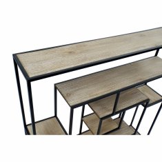 DKD Home Decor Police DKD Home Decor 82 x 17 x 83 cm Naravna črna kovina MDF les