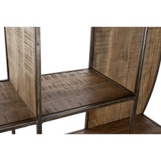 DKD Home Decor Police DKD Home Decor Črna kovina Rjava akacija Vintage (175 x 36 x 183 cm)