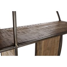 DKD Home Decor Police DKD Home Decor Črna kovina Rjava akacija Vintage (175 x 36 x 183 cm)
