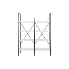 DKD Home Decor Police DKD Home Decor Črna kovina Bela 4 police MDF les (110 x 30 x 150 cm)