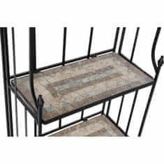 DKD Home Decor Police DKD Home Decor Mosaic Ceramic Black Multicolour Ironwork 3 police (54 x 29 x 121 cm) (54 x 29 x 121 cm)