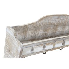 DKD Home Decor Police DKD Home Decor Wood Brown White 1 police (60 x 12 x 23 cm)