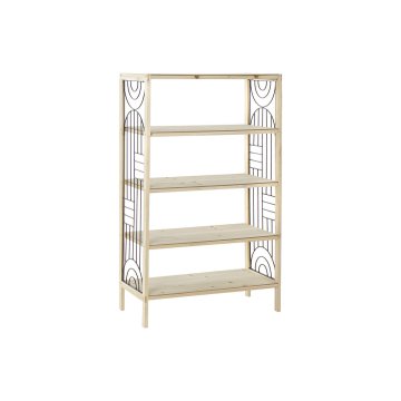 DKD Home Decor Police DKD Home Decor 60 x 28 x 100 cm Naravna črna kovina Les