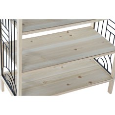 DKD Home Decor Police DKD Home Decor 60 x 28 x 100 cm Naravna črna kovina Les
