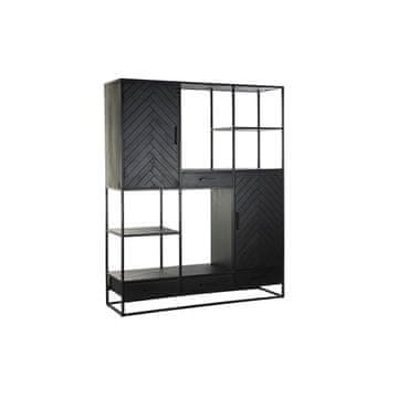 DKD Home Decor Police DKD Home Decor 160 x 45 x 200 cm Črna kovina Mango les