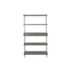 DKD Home Decor Police DKD Home Decor Grey Transparent Metal Crystal MDF Wood 30 x 40 cm 90 x 35 x 180 cm (1)