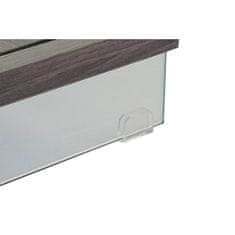 DKD Home Decor Police DKD Home Decor Grey Transparent Metal Crystal MDF Wood 30 x 40 cm 90 x 35 x 180 cm (1)