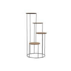 DKD Home Decor Police DKD Home Decor Natural Metal 4 police MDF Wood (47,5 x 47,5 x 111 cm)