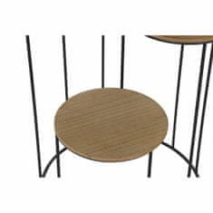DKD Home Decor Police DKD Home Decor Natural Metal 4 police MDF Wood (47,5 x 47,5 x 111 cm)