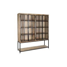 DKD Home Decor Police DKD Home Decor Črna naravna kovina Mango les 170 x 45 x 200 cm (1)