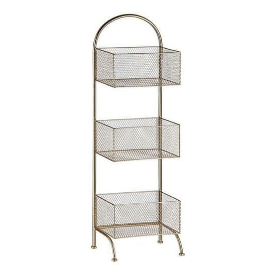 Gift Decor Kovinske police zlate barve (20 x 99 x 32,5 cm)