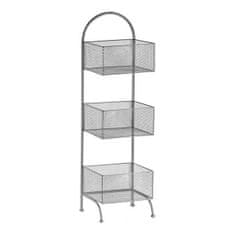Gift Decor Kovinske police srebrne barve 20 x 99 x 32,5 cm