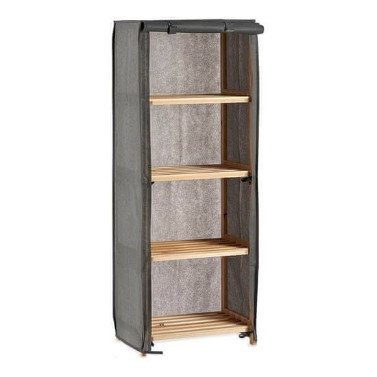 Kipit Police sive barve 30 x 113 x 42 cm Les rjave barve