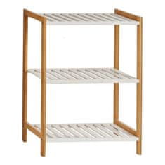 Gift Decor Police rjava bela lesena (25 x 62 x 47 cm)