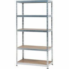 BigBuy Kovinske police MDF Les (180 x 91 x 45 cm)
