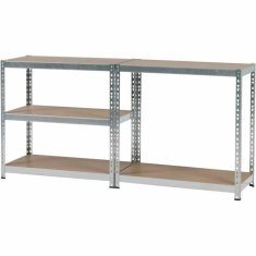 BigBuy Kovinske police MDF Les (180 x 91 x 45 cm)