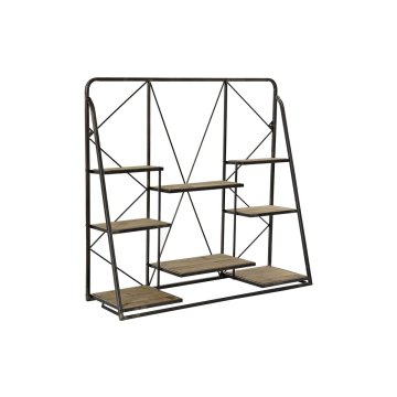 DKD Home Decor Police DKD Home Decor Natural Black Metal MDF (87,5 x 27 x 81,5 cm)