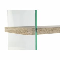 DKD Home Decor Police DKD Home Decor 90 x 35 x 180 cm Kristalni naravni les Transparentni MDF les