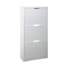 BigBuy Stojalo za čevlje 5five Wood White (115 x 60 x 24 cm)