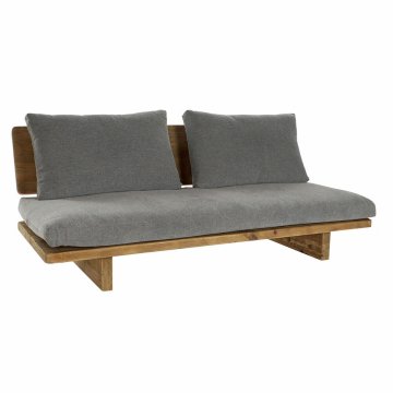 DKD Home Decor Kavč DKD Home Decor Rjava siva bombažna borovničevina (195 x 90 x 78 cm)