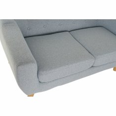 DKD Home Decor 2-sedežna zofa DKD Home Decor Poliester Gumijasti les Nebo modra (146 x 84 x 82 cm)