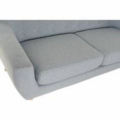 DKD Home Decor 3-sedežna zofa DKD Home Decor Poliester Gumijasti les Nebo modra (172 x 80 x 81 cm)