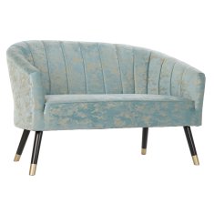 DKD Home Decor Kavč DKD Home Decor Zelena poliester breza Golden Glam (124 x 73 x 80 cm)