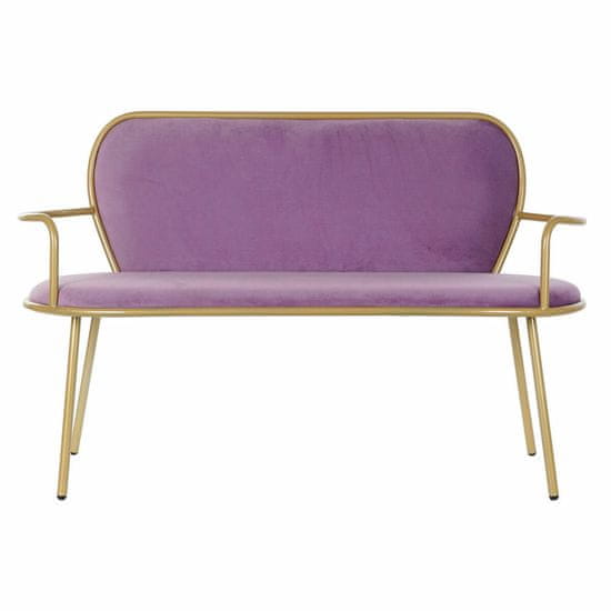 DKD Home Decor Kavč DKD Home Decor Poliester Kovina Moderna lila (129 x 60 x 84 cm)