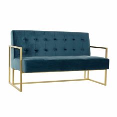 DKD Home Decor Kavč DKD Home Decor 8424001802340 Blue Golden Metal Modern 128 x 70 x 76 cm